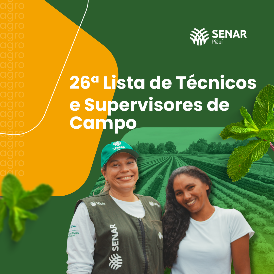 Saiu a 26ª lista de selecionados para capacitação ATeG