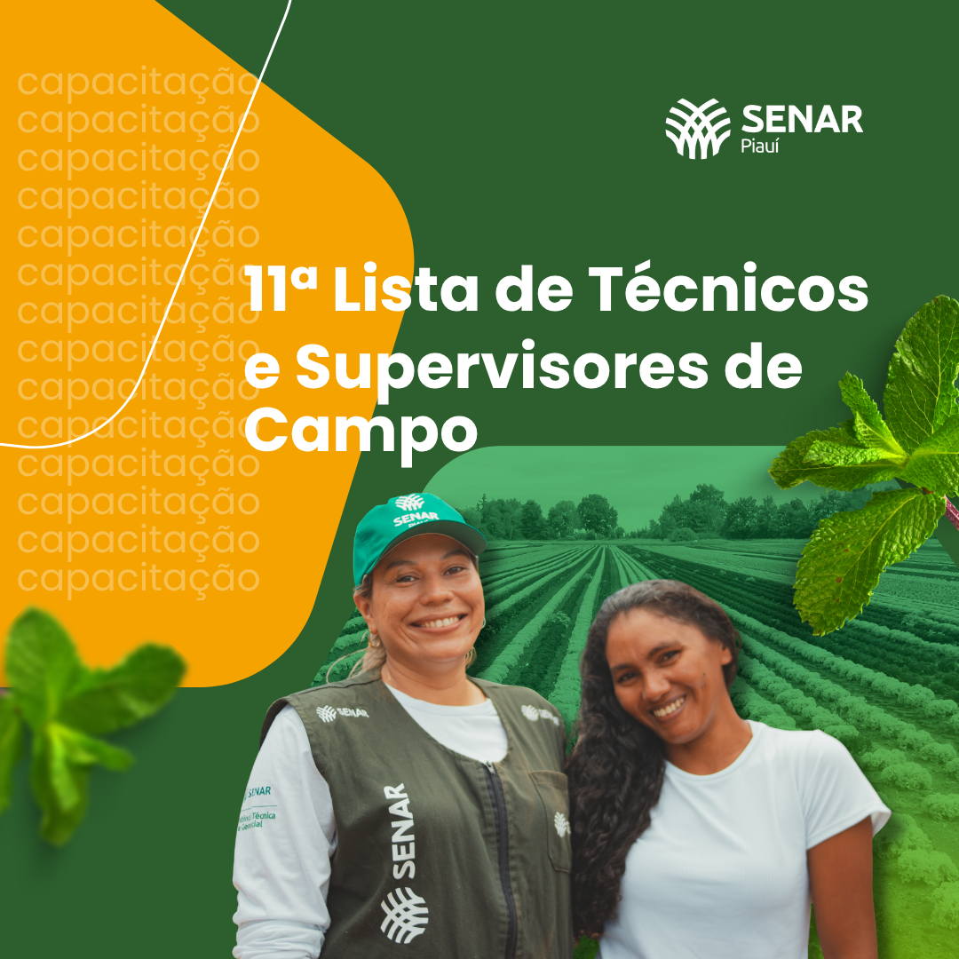 Saiu a 11ª lista de selecionados para capacitação ATeG