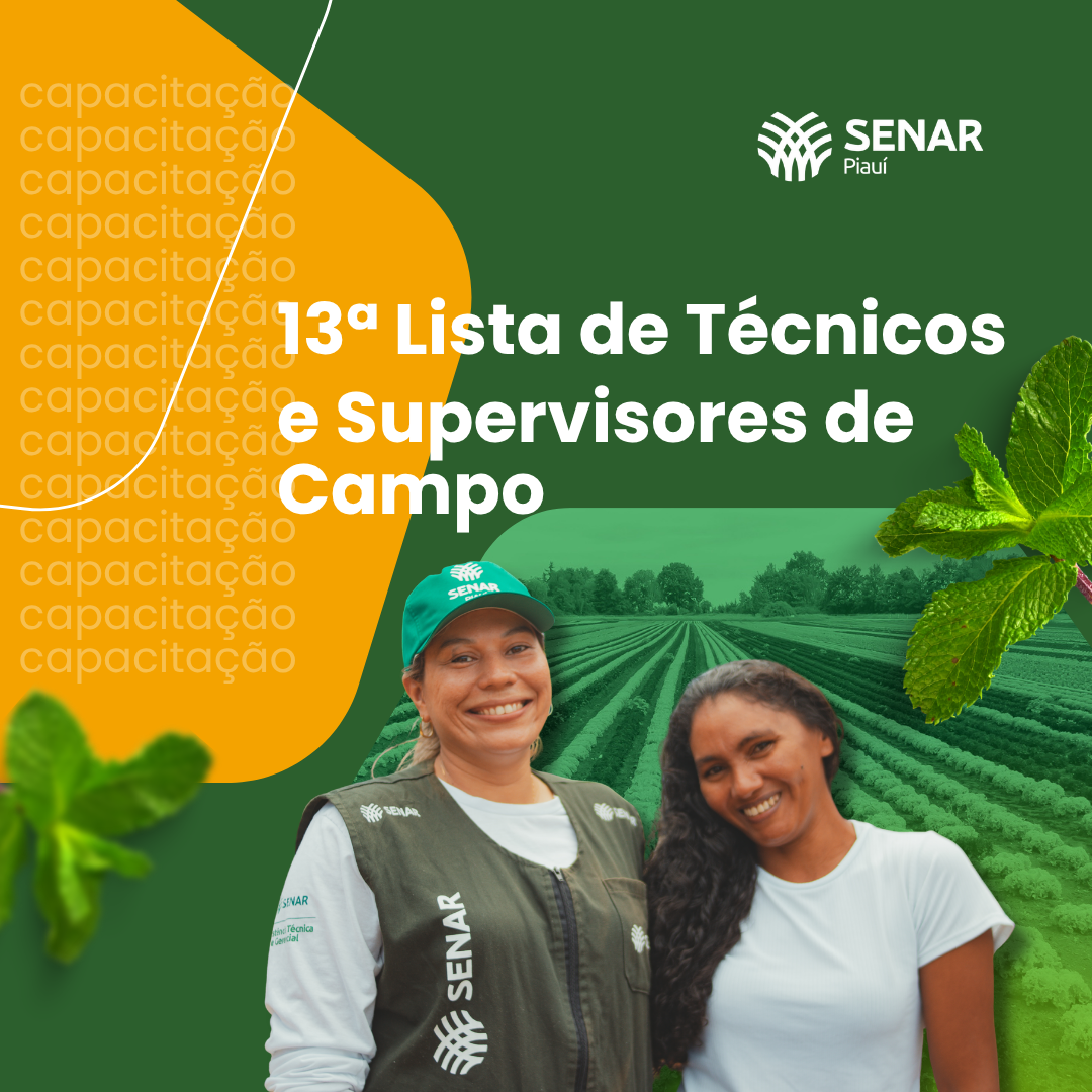 Saiu a 13ª lista de selecionados para capacitação ATeG