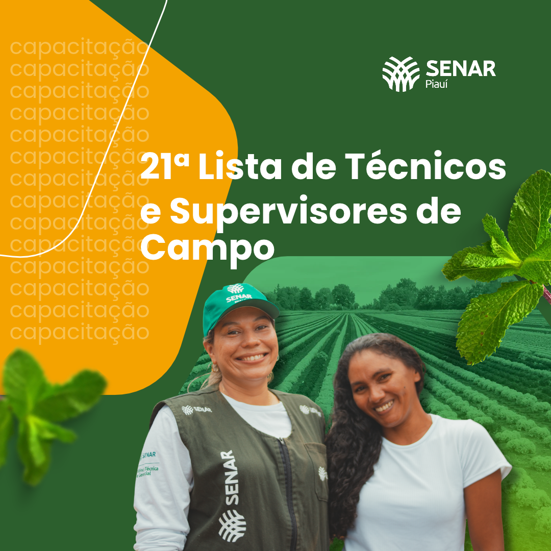 Saiu a 21ª lista de selecionados para capacitação ATeG